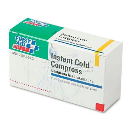 First Aid Only B-503 Instant Cold Compress, 5 Compress/Pack, 4 X 5